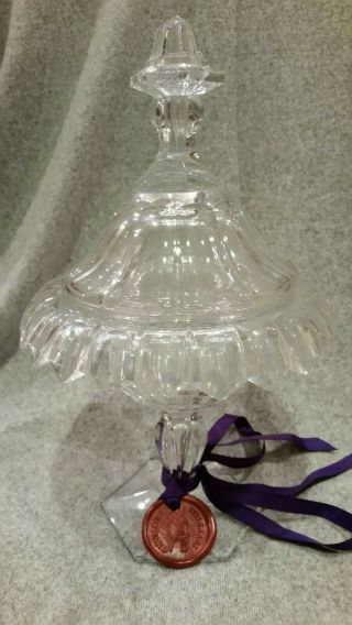 Rare Vintage William Yeoward Crystal Covered Footed Comport/compote 11 1/4 " H