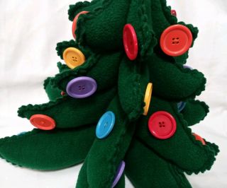 15 " Hallmark Keepsake Kids - My Very Own Christmas Tree Plush Felt & Big Buttons
