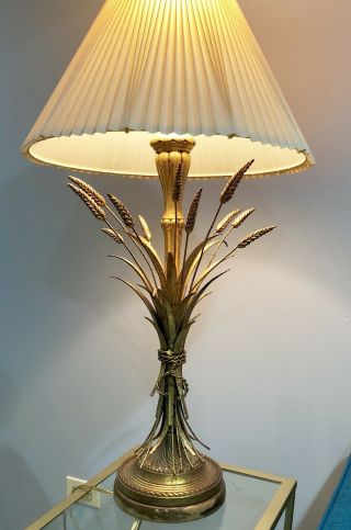 Frederick Cooper Wheat Sheath Table Lamp Metal
