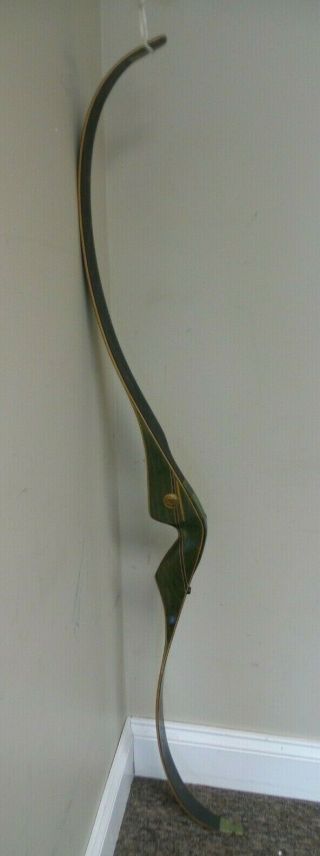 Vintage Bear Archery Kodiak Magnum Glass Powered Recurve Bow Green 52 " 45 - F880