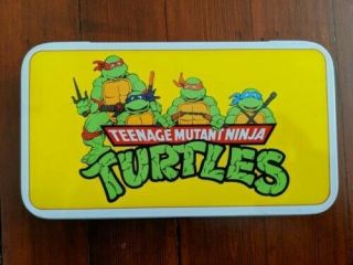 Teenage Mutant Ninja Turtles (tmnt) Tin Pencil Box By Mirage Studios (1989)