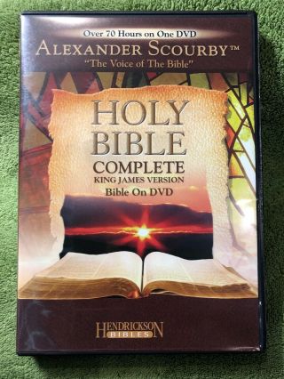 Alexander Scourby Complete King James Version Bible Dvd Exc Cond Over 70 Hrs