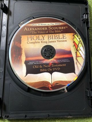 Alexander Scourby Complete King James Version Bible DVD EXC COND Over 70 Hrs 3
