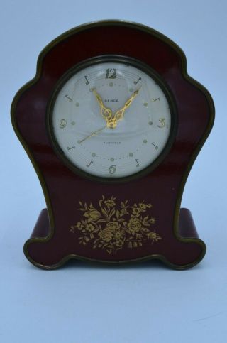 Vintage Semca Swiss Musical Alarm Clock 1930 