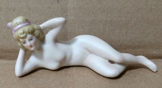Vintage German Bisque Bathing Beauty Nude Figure Figurine Germany Doll 2