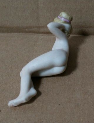 Vintage German Bisque Bathing Beauty Nude Figure Figurine Germany Doll 3