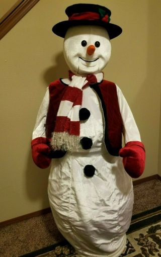 Vintage Gemmy Animated Singing Dancing Snowman Life Size 5 