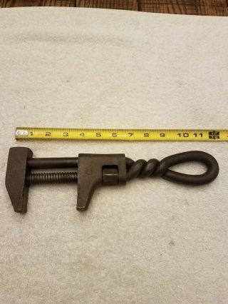 Vintage 12 Inch Twisted Wire Adjustable Monkey Wrench Not Beat Up