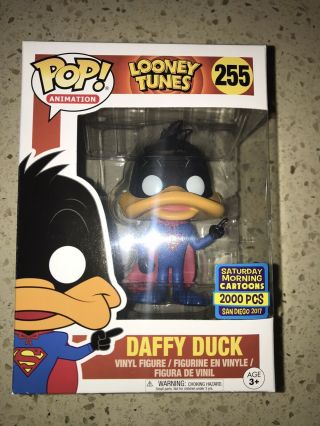 Funko Pop Animation 255 Looney Tunes Daffy Duck 2017 Sdcc Exclusive Ltd.  2000