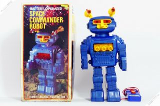 Horikawa Yonezawa Masudaya Cragstan Commander Robot Tin Japan Vintage Space Toy
