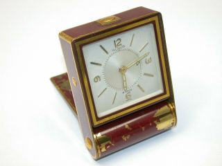 Lecoultre 8 - Day Folding Alarm Travel Clock.  73m