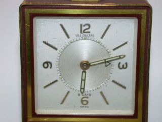 LeCoultre 8 - Day Folding Alarm Travel Clock.  73M 2