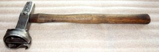 Antique Vintage Myrmo Log Marking Hammer Logging Stamp A One