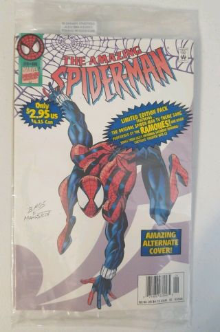 Sensational Spider - Man Marvel 1996 408 Camelot Music Variant Ramones Tape Poly