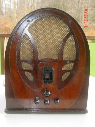 Vintage Philco Cathedral Radio Type 89 Code 123