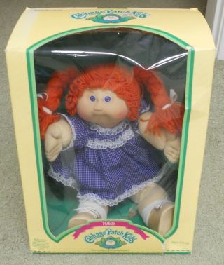Vintage 1985 Cabbage Patch Kids Red Hair Blue Eyes No Papers