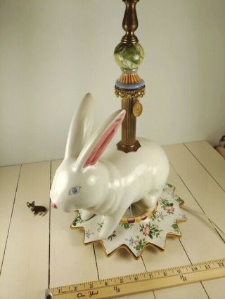 Rare Vintage Mackenzie - Childs Hassenpfeffer Rabbit Bunny Table Lamp