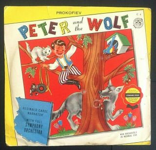 Peter And The Wolf Vintage Vinyl Record Reginald Carol Prokofiev Cricket Records