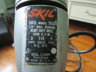 vintage SKIL Model 550 1/4 