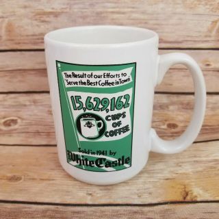 White Castle Mug Heavy Diner Style 1999 What You Crave
