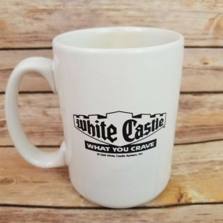White Castle Mug Heavy Diner Style 1999 What You Crave 3