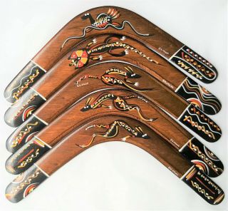 Returning Boomerang | Traditional Animal Designs | Choose Left/right Handed