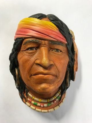 Vintage Legend Products " Navajo " 5 1/2 " International Character Study Wall Mask