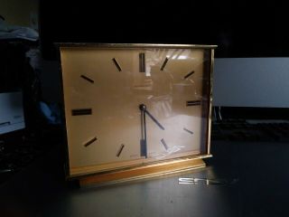 Antique Tiffany & Co Art Deco Bronze Dore Desk Clock - 8 Day Swiss Mvt -