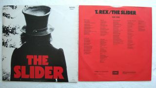 T REX / MARC BOLAN The Slider EMI LP A1/B2 1972 2