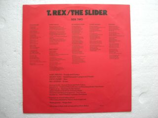 T REX / MARC BOLAN The Slider EMI LP A1/B2 1972 3
