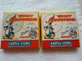 2 Woody Woodpecker 8mm Movies Castle Films