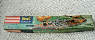 Vintage 1953 Revell Battleship Uss Missouri Model Kit H301:198