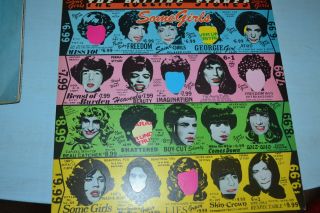 Rolling Stones Some Girls Lp First Press Cun 39108