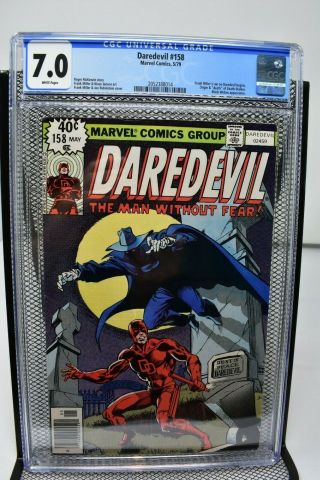 Daredevil 158 Cgc 7.  0 Marvel Comics 1979 1st Frank Miller Art Black Widow Appr