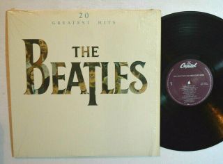 Rock Lp - The Beatles 20 Greatest Hits In Shrink Capitol Sv - 12245 M -