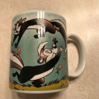 Looney Tunes Pepe Le Pew Zodiac Pisces Coffee Mug Euc