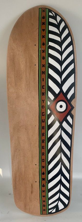 Vintage Og Powell Peralta Nicky Guerrero Feathers Skateboard Deck Up For Grabs.
