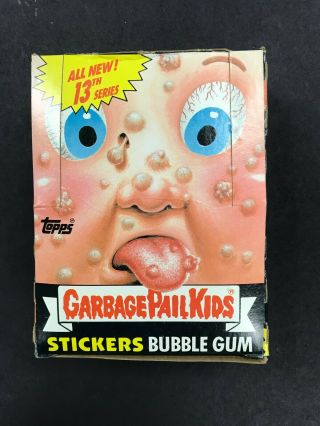 1988 Topps Garbage Pail Kids Gpk 13th Series Wax Pack Box W/ 48 Packs