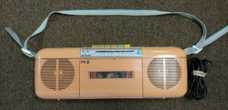 Rare Vintage Sharp Qt - 50 (p) Pink Stereo Am/fm Cassette Stranger Things 3