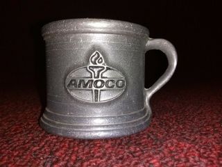 Vintage Amoco American Oil Company Metal/pewter Mug Cup