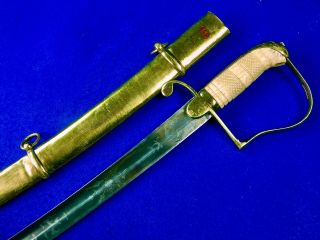 Antique 19 Century Us Civil War Cavalry Sword W/ Scabbard