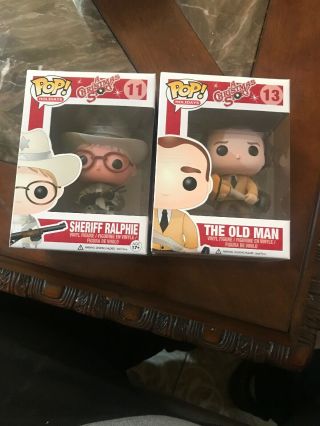 Funko Pop Vinyl Holidays A Christmas Story 11 And 13 The Old Man Sheriff Ralphie