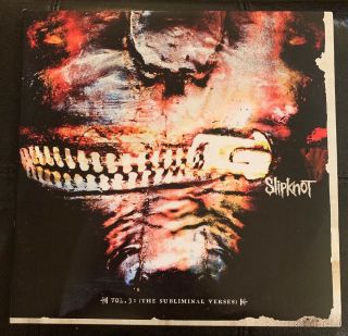 Slipknot Vol.  3 The Subliminal Verses 2 Lp Set Rsd Clear Vinyl Gatefold Rare Oop
