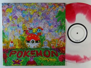 Junichi Masuda Pokemon Lp On Moonshake Vg,  /nm Red And White Vinyl