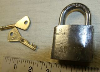 Abloy 3045 Padlock W/ 2 Keys - High Security - Made In Finland