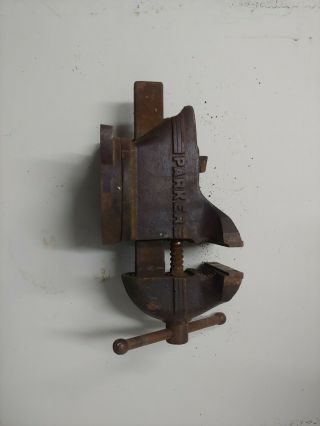 Rare ANTIQUE VISE • Parker 63 1/2 Anvil Vise • 1867 Antique Forge Blacksmith 2