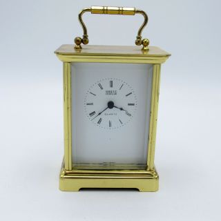 Vintage Brass Carriage Clock From Shreve,  Crump,  & Low Co German Made