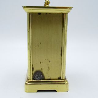 Vintage Brass Carriage Clock from SHREVE,  CRUMP,  & LOW CO German Made 3