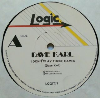 Rare Private Modern Soul Boogie 12 " Dave Karl I Don 