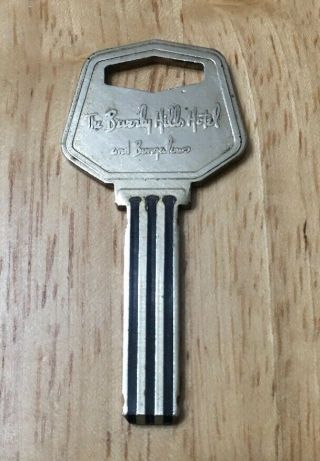 Vintage The Beverly Hills Hotel Bungalows Brass Room Key